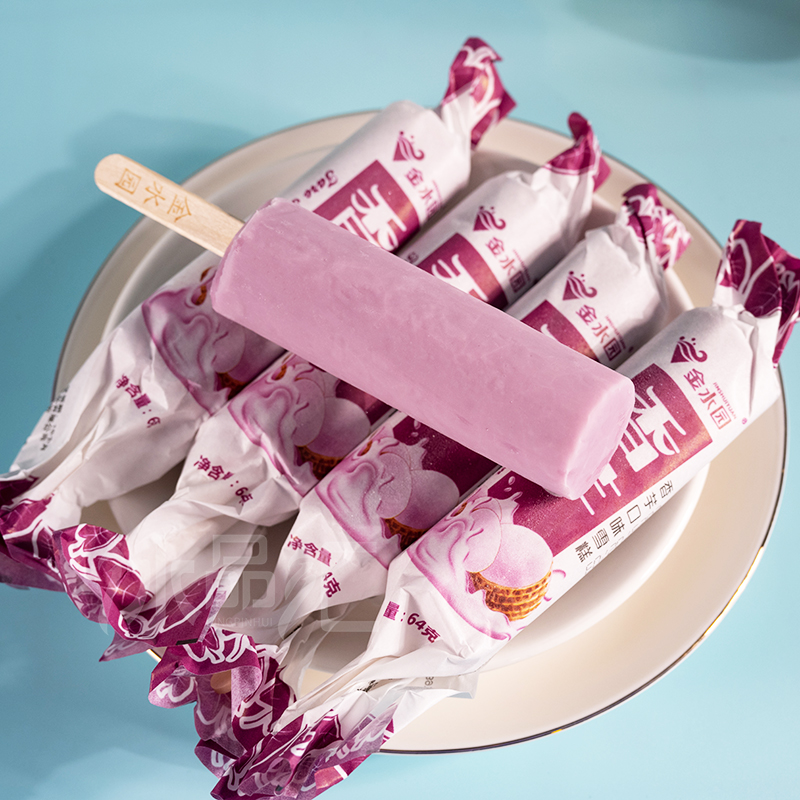 一盒5支-金水园香芋雪糕冰淇淋东北冰棒生巧冰激凌网红芋头味新品