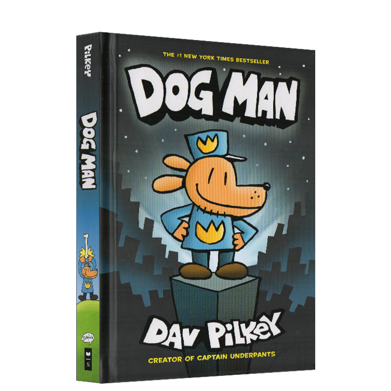 Dog Man 1-12系列 英文原版 精装 神探狗狗的冒险故事 儿童英语绘本 内裤超人作者 Dav Pilkey 漫画书全彩桥梁章节书 Dogman