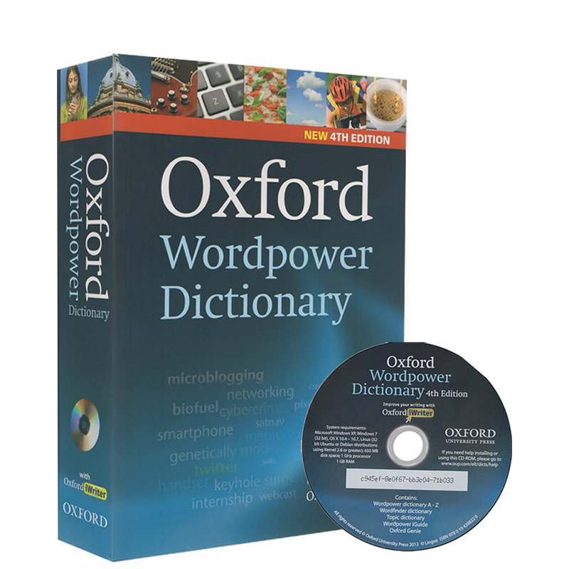 英文原版 牛津英语词汇拓展词典 附原版光盘CD 第四版 Oxford Wordpower Dictionary NEW 4TH Edition英英字典辞典