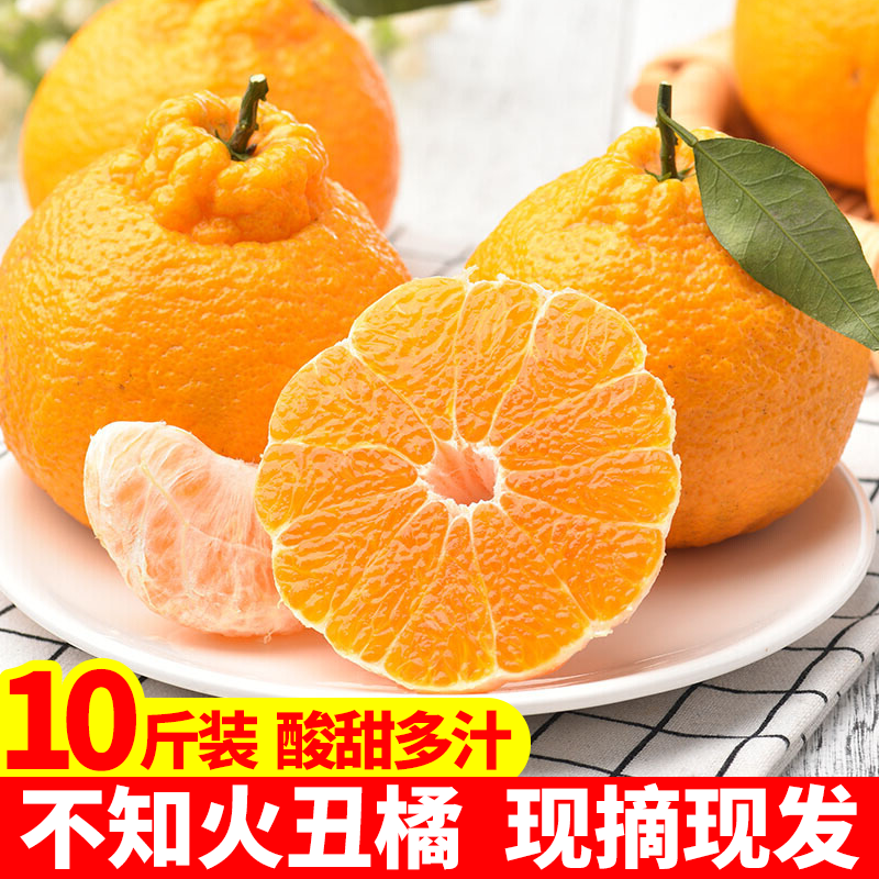 四川不知火丑橘皮薄肉厚甜度高甜橘子冰糖桔柑橘果冻橙应当季水果