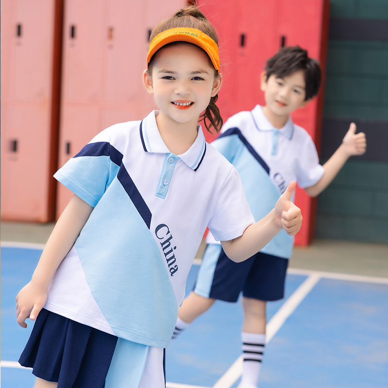 小学生校服套装夏季幼师儿童毕业照班服运动会一二年级幼儿园园服