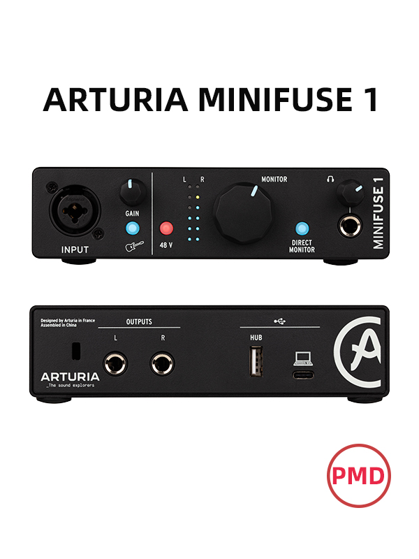 ARTURIA MiniFuse 1 2音频接口录音制作编曲录书外置up主USB声卡