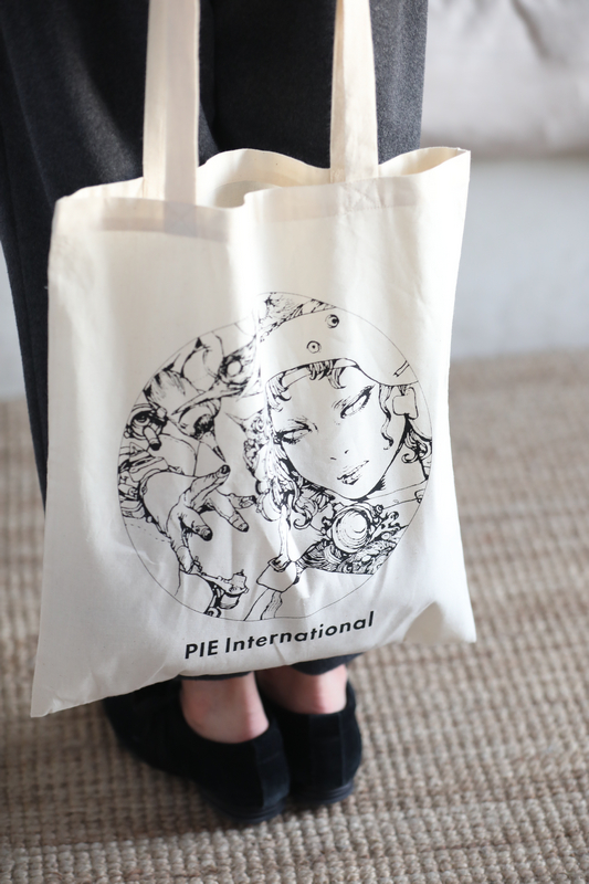 寺田克也帆布袋单肩包包艺术手绘插画漫画日本简约购物袋棉麻本色