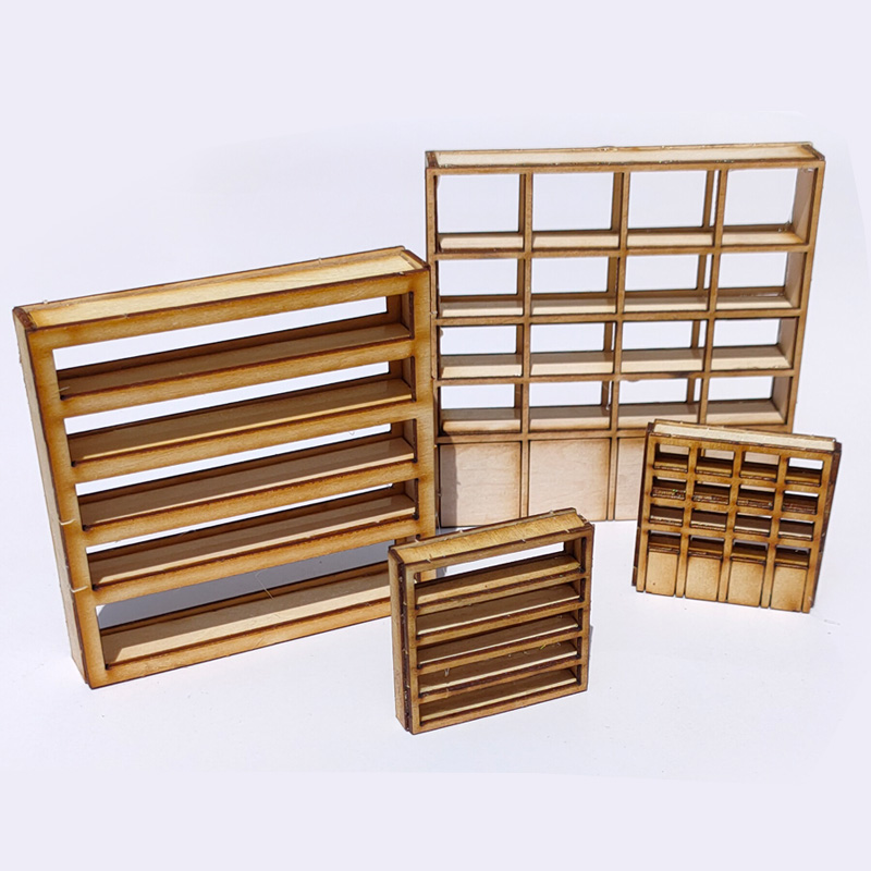 木质家具沙盘建筑模型材料微缩建筑摆件DIY手工木质酒柜书柜家具