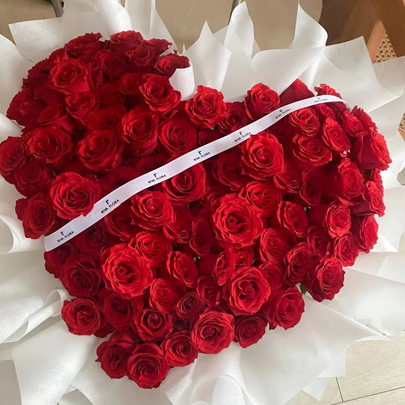 99朵红玫瑰花束生日鲜花速递同城店配送上海广州S西安重庆送女友