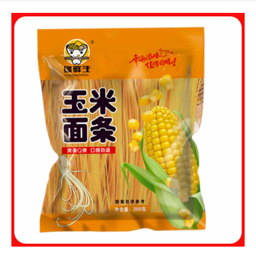 缘鲜生东北特色玉米面条250g/袋 无料包