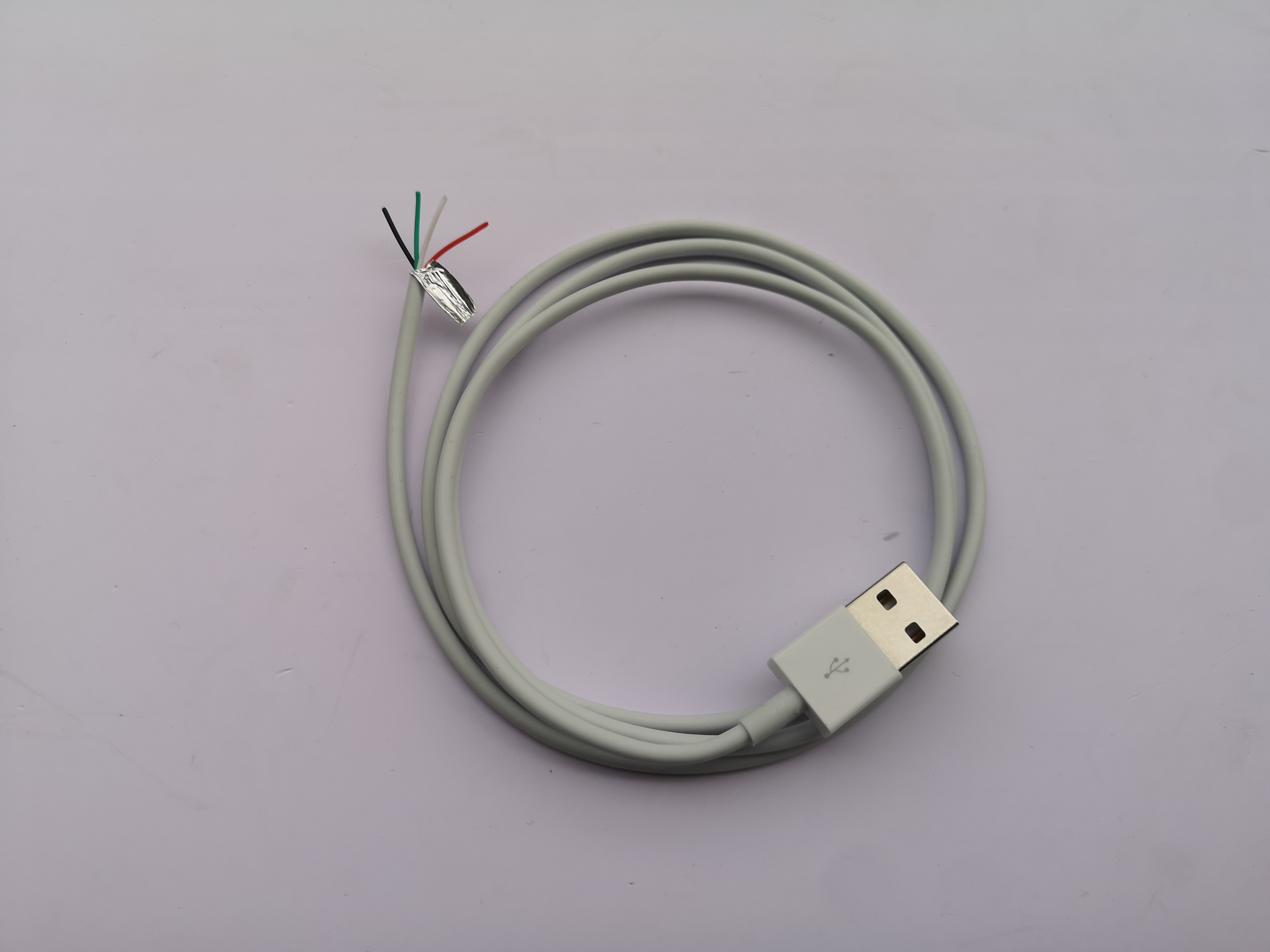 USB单头线 4芯数据线 DIY数据线 USB公头线