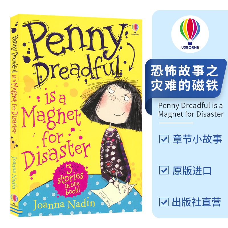 Usborne Penny Dreadful is a Magnet for Disaster 恐怖故事之灾难的磁铁 桥梁书 章节小说 英语课外读物 英文原版进口儿童图书