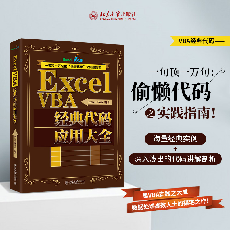 Excel VBA经典代码应用大全 北京大学出版社 ExcelHome编著 著