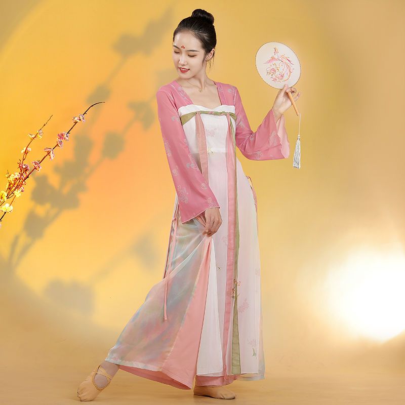 舞蹈服古典舞纱衣身韵2022年新款中国舞练功服套装演出服对襟上衣