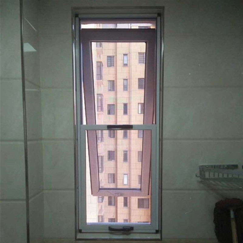 极速西安金刚网防盗纱窗 上下两推304不锈钢网丝适用外下悬窗厕所