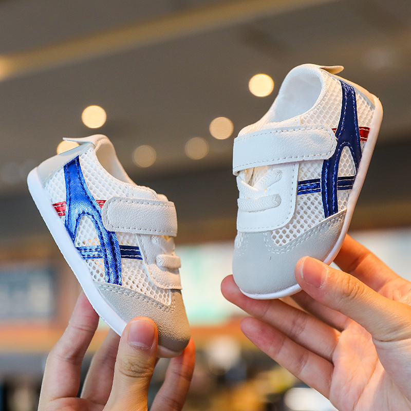 婴儿鞋夏款0-1岁2软底学步鞋男女宝宝网鞋透气6-12个月新生儿鞋子