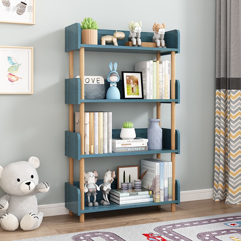 学生书架落地省空间多层置物架客厅小儿童玩具收纳架书柜书房简易