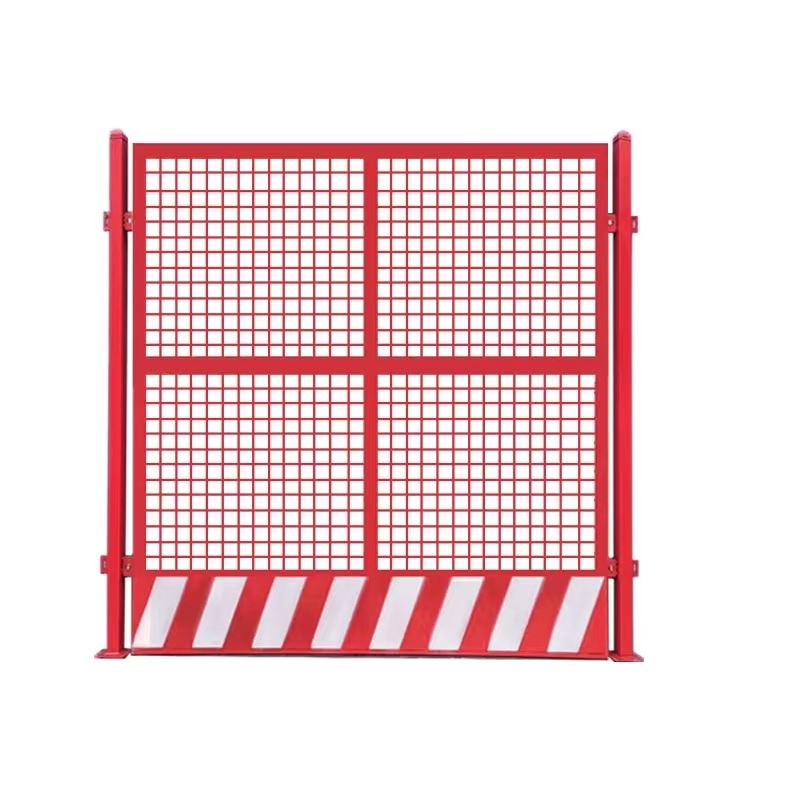 。浙江施工围栏红色网格隔离防护栏塔吊基础围栏基坑临边防护栏杆