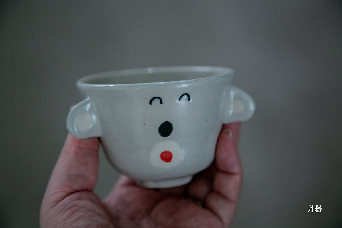 【月器】日本陶艺作家 室井夏实 童趣粗陶马克杯 水杯 杯子 茶杯