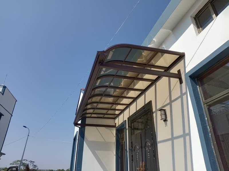 透明雨棚耐力板窗台遮阳棚棚棚别墅户外武汉家用庭院铝合金露台