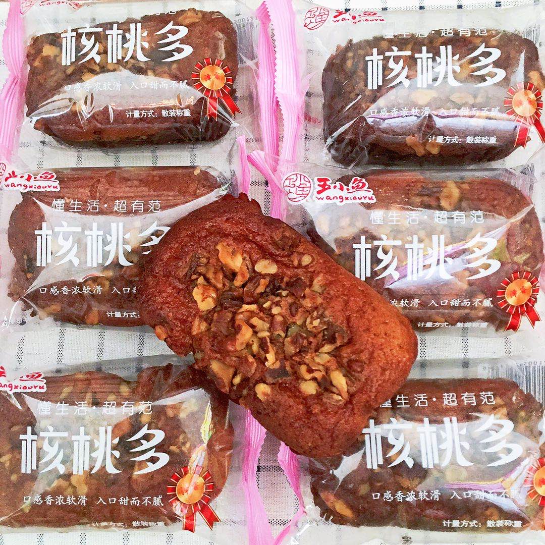 王小鱼核桃多枣糕手工红枣蛋糕老北京面包早餐小零食糕点独立包装