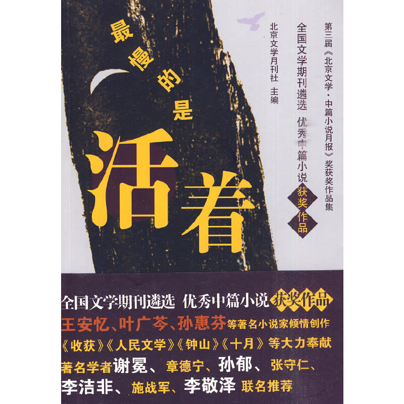 正版新书 慢慢的是活着 北京文学月刊社 主编 9787807169765 北京日报出版社（原同心出版社）