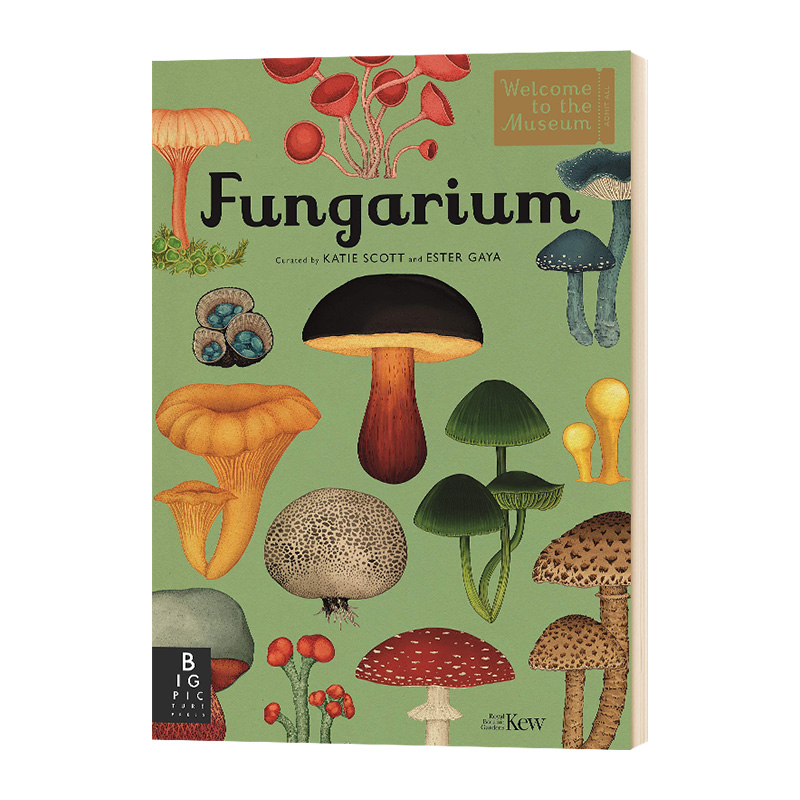 欢迎来到博物馆系列 真菌博物馆 英文原版 Fungarium 精装大开本 自然图鉴 蘑菇类科普绘本 英文版进口原版英语书籍儿童外文书