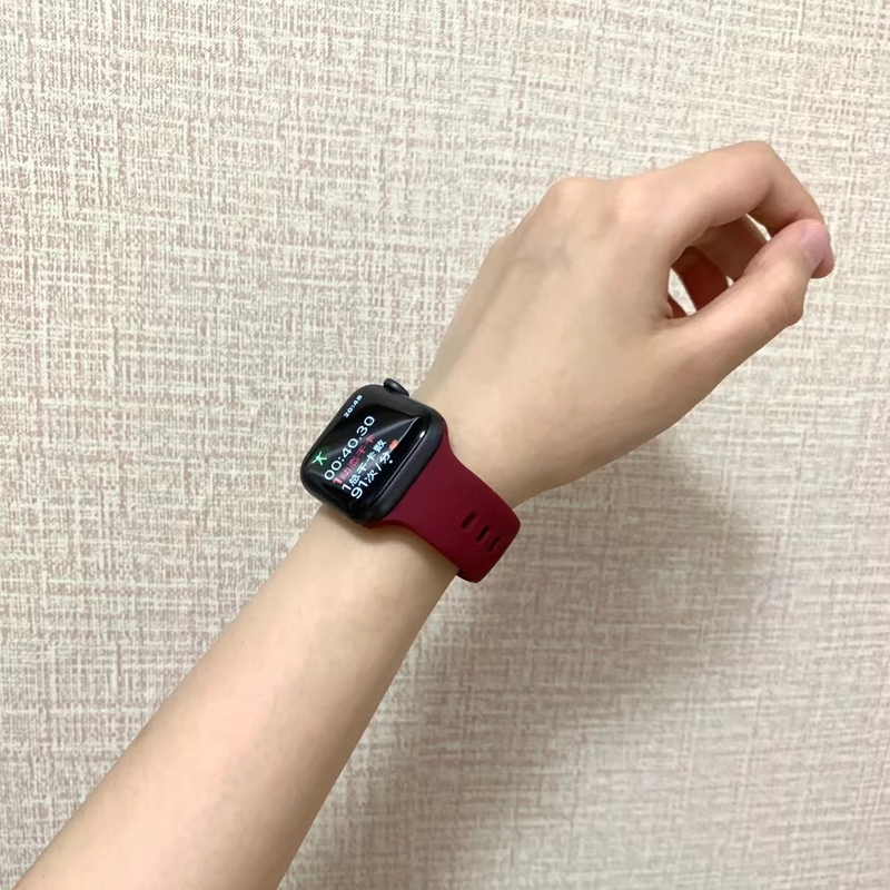 新款苹果手表s7表带applewatchSE硅胶s6运动s5适用iwatch手表带S3