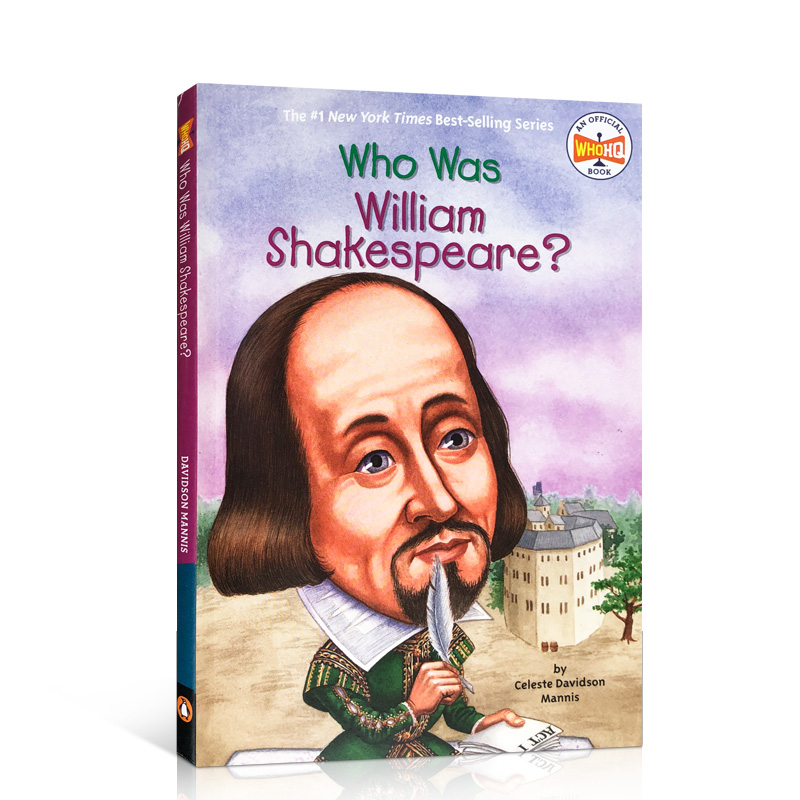 英文原版 Who Was William Shakespeare 谁是威廉·莎士比亚？ Who Was/Is 系列名人传记 青少年英语课外阅读读物 进口正版书籍