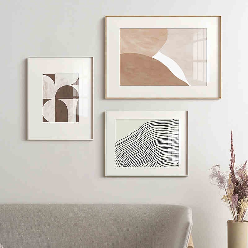 极速北欧简约莫兰迪抽象极简几何背景墙面客厅卧室装饰画艺术画芯