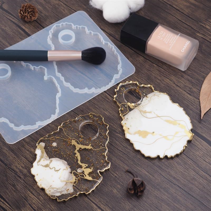 速发DIY Crystal UV Epoxy Resin Mold Makeup Tray Dish Silicon
