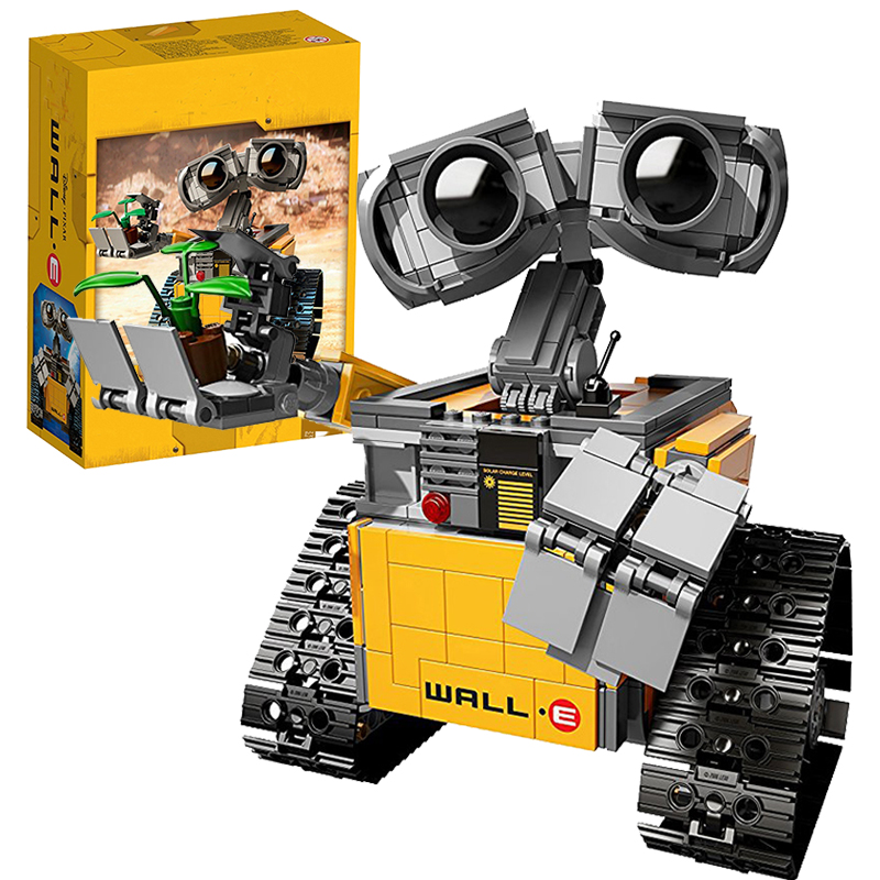正品积木大电影WALL-E瓦力机器人拼装模型儿童玩具男孩21323益智