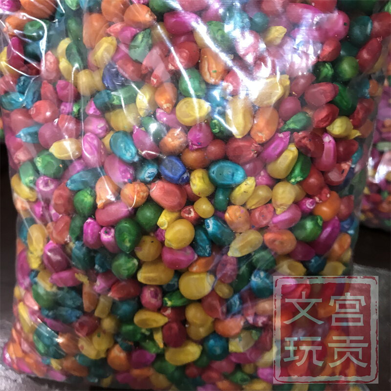 宫贡西藏精品大包400克左右五彩玉米大满贯满装五彩玉米可用装藏