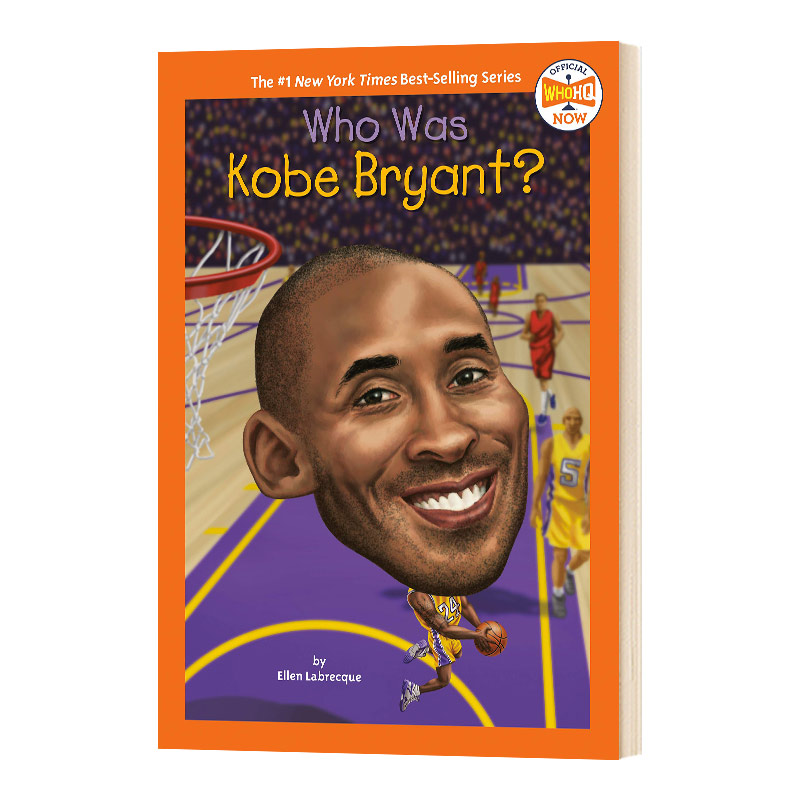 英文原版 Who Was Kobe Bryant? 科比·布莱恩特是谁 英文版 儿童名人传记 科普初级章节书故事书