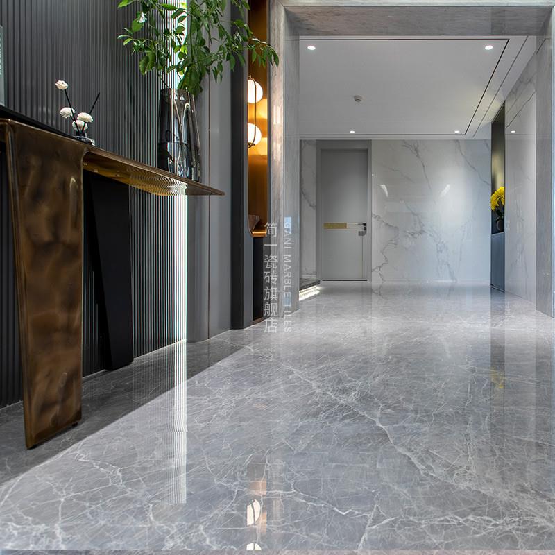 600x1200简一瓷砖阿波罗银地砖灰色客厅卫生间防滑墙地砖瓷砖