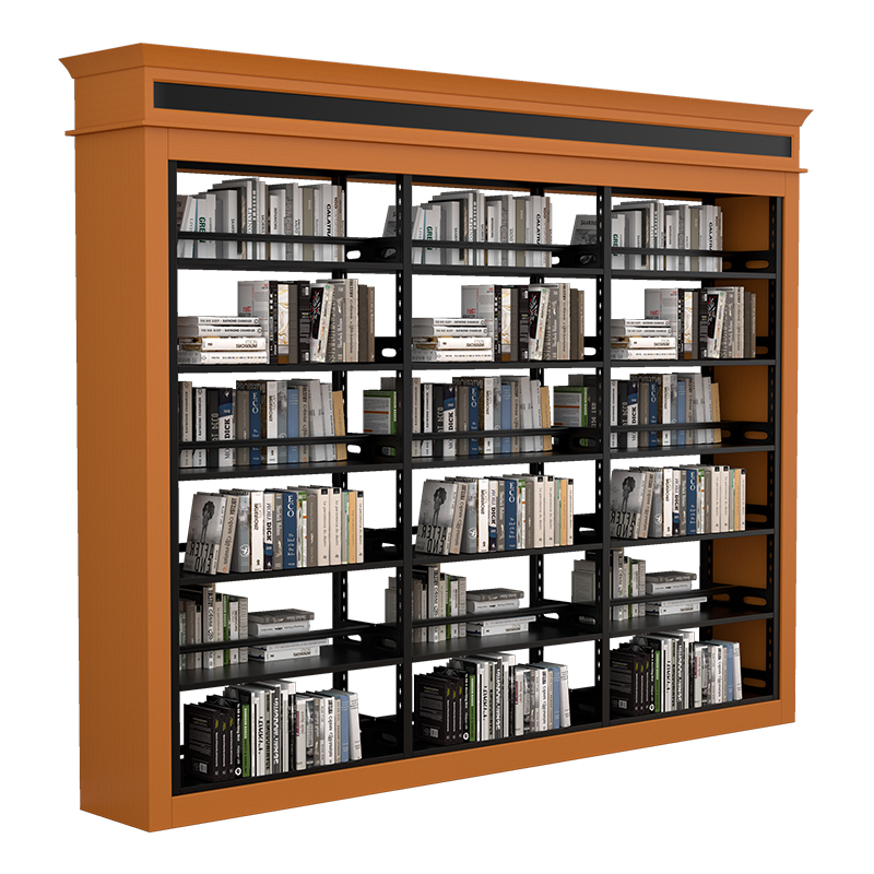 图书馆书架实木护板钢制书柜阅z览室展示架书店家用档案资料书籍