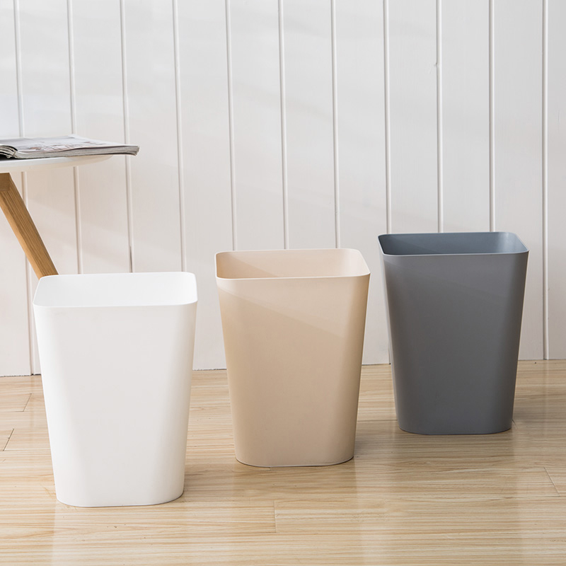 家用大号塑料北欧垃圾桶筒创意厨房客厅卧室卫生间无盖纸篓小号