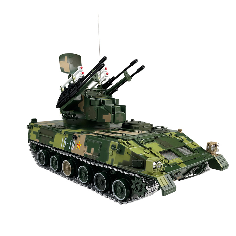 新款1：22 95履带式自行弹炮合一425坦克防空系统合金模型摆件礼