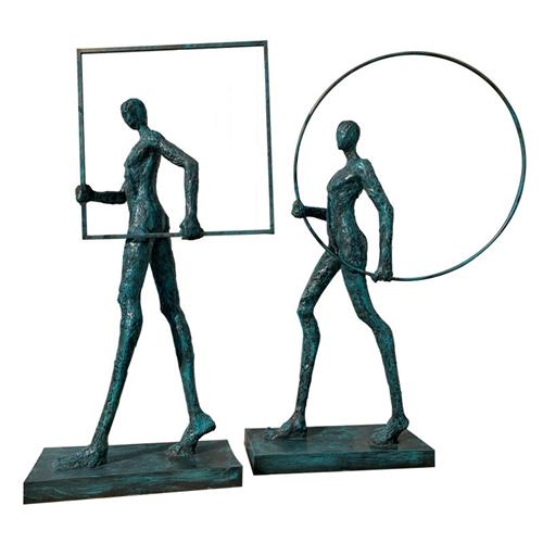 河北工厂定制玻璃钢抽象艺术雕塑售楼部摆件人物创新雕像