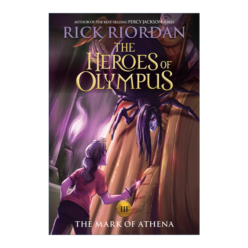 英文原版小说 The Heroes of Olympus 03 波西杰克逊第二季 奥林匹斯英雄系列3 雅典娜之印 新封面版 Rick Riordan英文版进口书籍