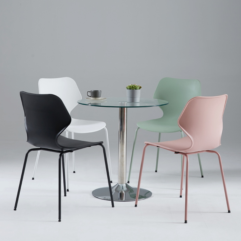 北欧餐椅现在简约塑料家用椅子靠背凳子休闲椅奶茶店餐桌椅靠背椅