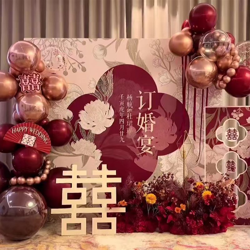 推荐上海求婚仪式订婚宴回门宴婚房布置结婚纪念日背景主题定制
