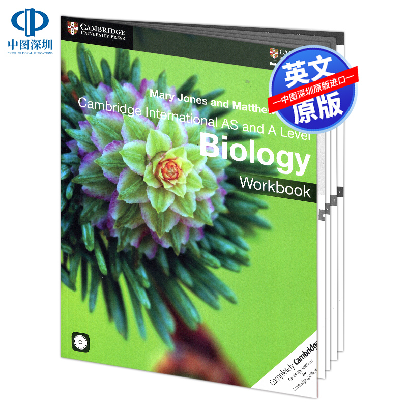 现货剑桥大学出版社英语教材 生物学练习册带CD Cambridge International AS & A Level Biology Workbook with CD-ROM