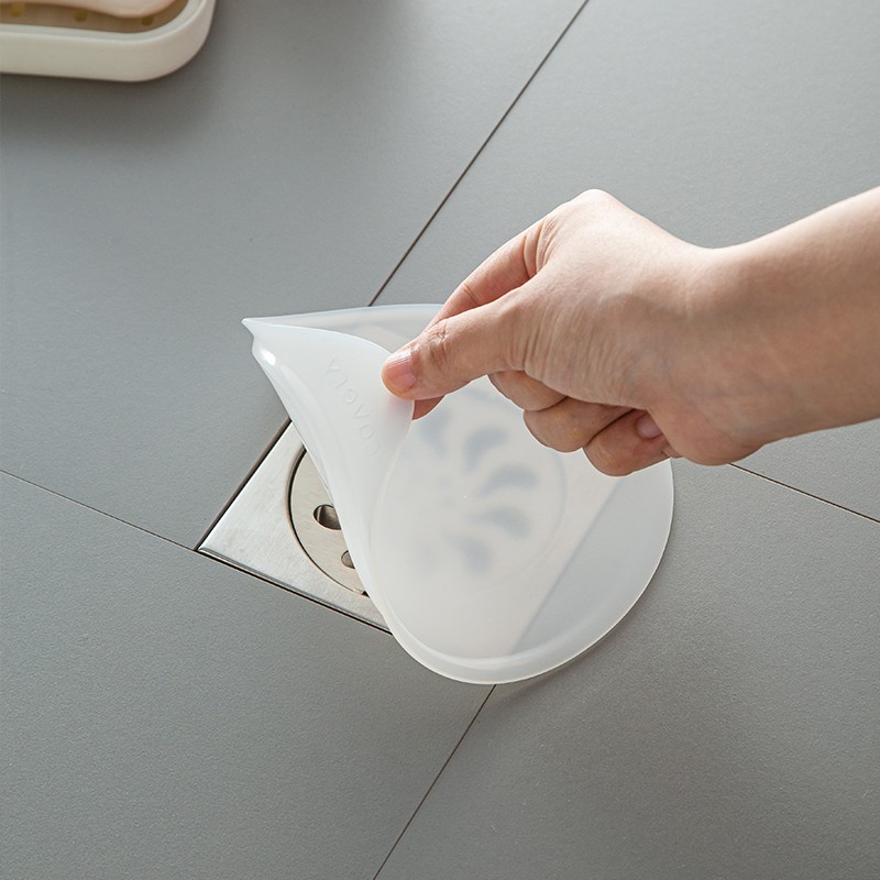厕所地漏防臭器硅胶垫卫生间下水道防反味堵臭下水道防虫防臭盖子