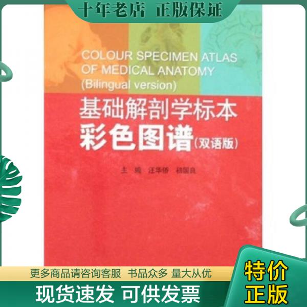 正版包邮基础解剖学标本彩色图谱（双语版） 9787530436837 初国良 北京科学技术出版社