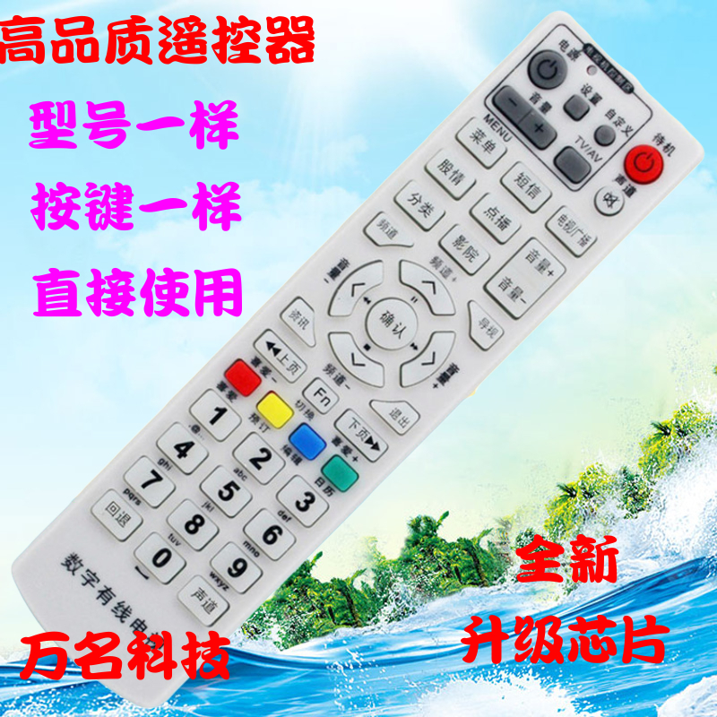 广东潮州潮安数字有线高斯贝尔GD-6020数字机顶盒遥控器