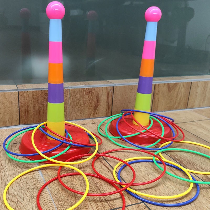 亲子互动玩具投掷套圈益智套塔室内外休闲幼儿园比赛游戏儿童玩具