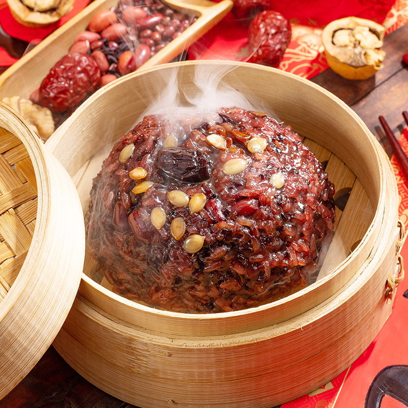 上海道自在八宝饭糯米饭豆沙方便速食老字号上海特产血糯米甜米饭