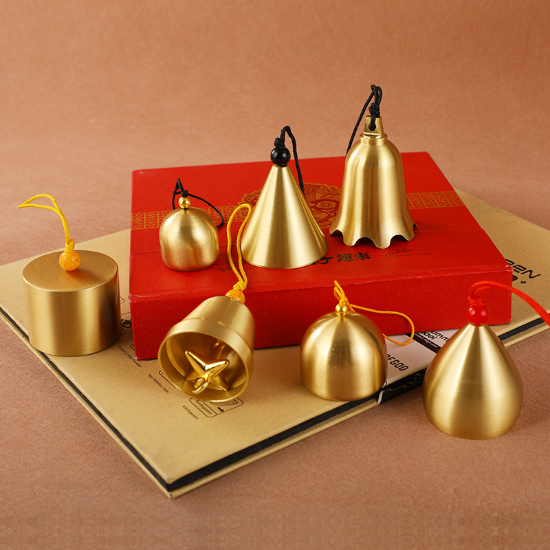 纯铜铜铃铃铛风铃及配件 风铃DIY材料 圣诞铃铛 防盗铃 复古铃铛