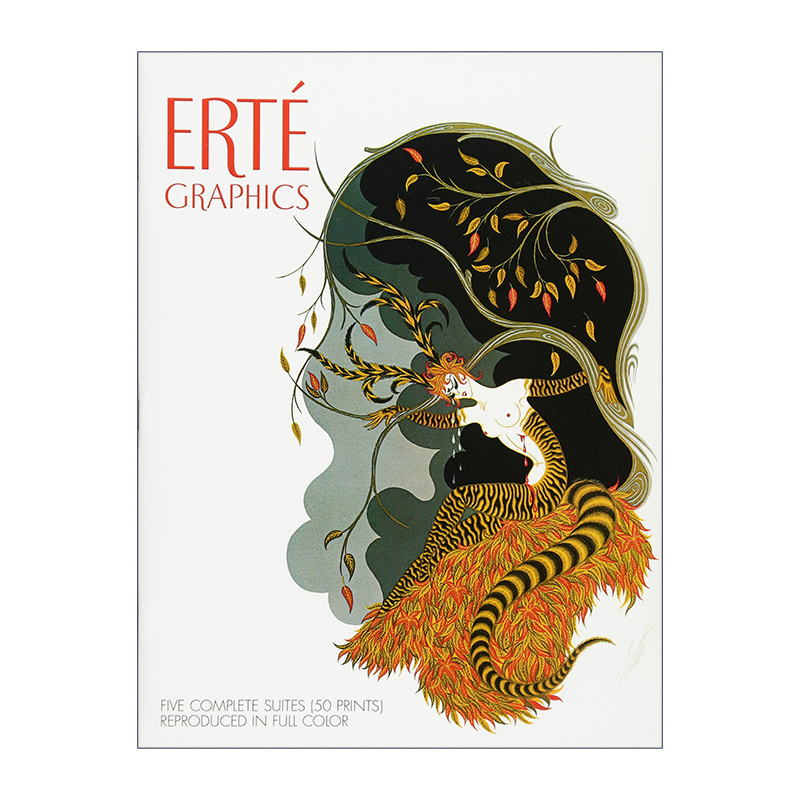 Erté Graphics 罗曼·德·蒂尔托夫作品选集 时尚服装设计 艺术图册进口原版英文书籍