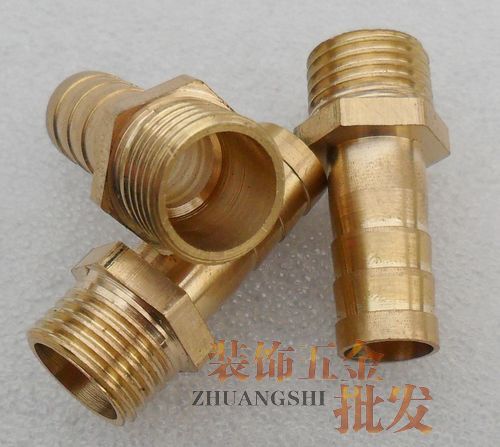 上海国际机电五金城/特价2分插10毫米宝塔接头二分铜接头铜配件