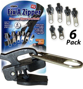 Fix A Zipper万能多功能拉链头 衣服配件 三种大小共6个