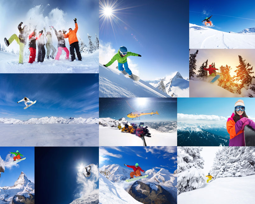 25张滑雪 运动极限雪地风景拍摄人摄影高清图片图库素材 图片素材