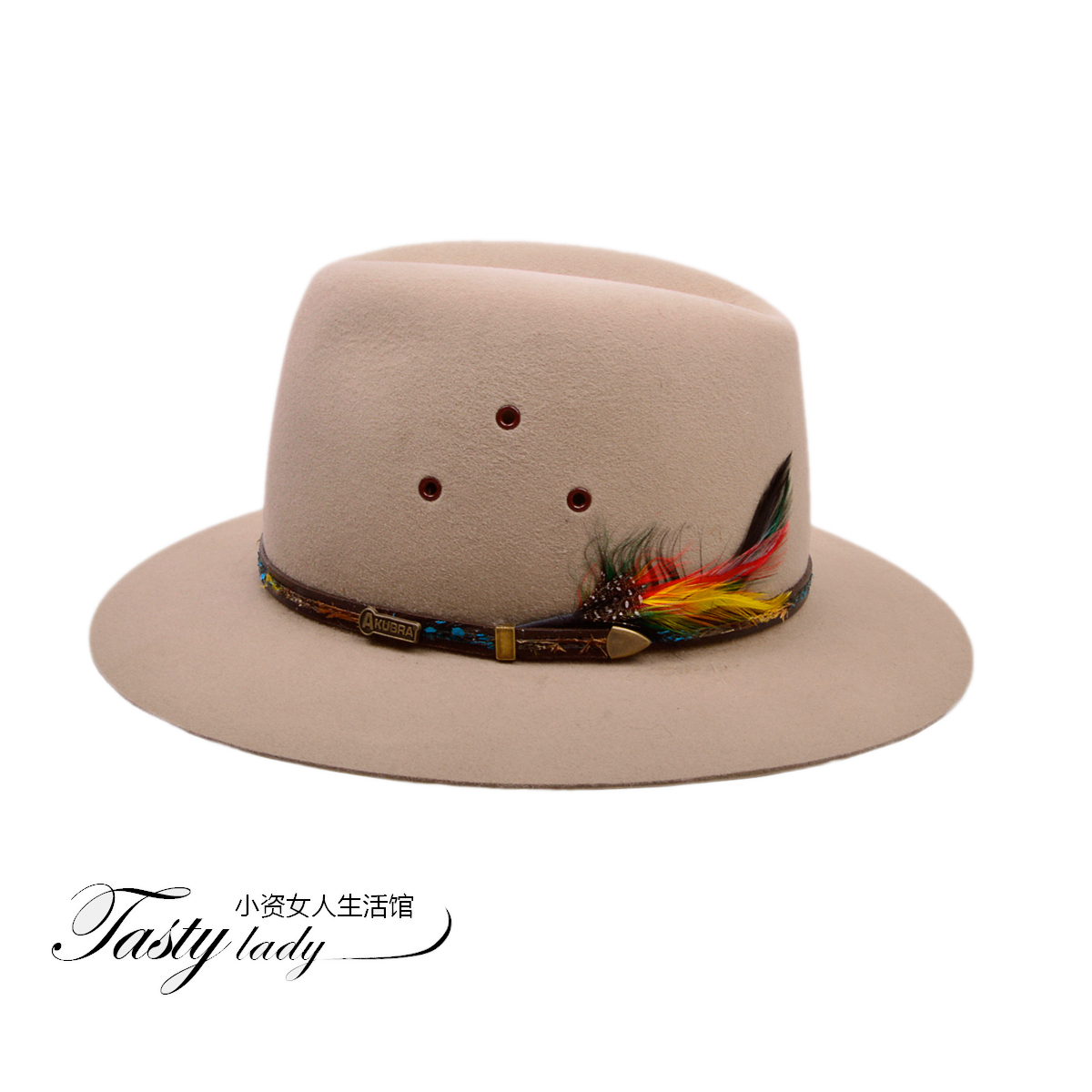 澳洲代购 正品Akubra 帽子 弗来明帽 遮阳帽 UPF50+ 世界名帽世家